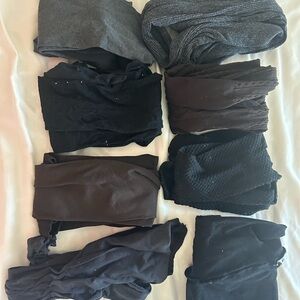 Simply Vera Vera Wang Women's Hosiery Set - Black, Brown and Gray Lot of 8